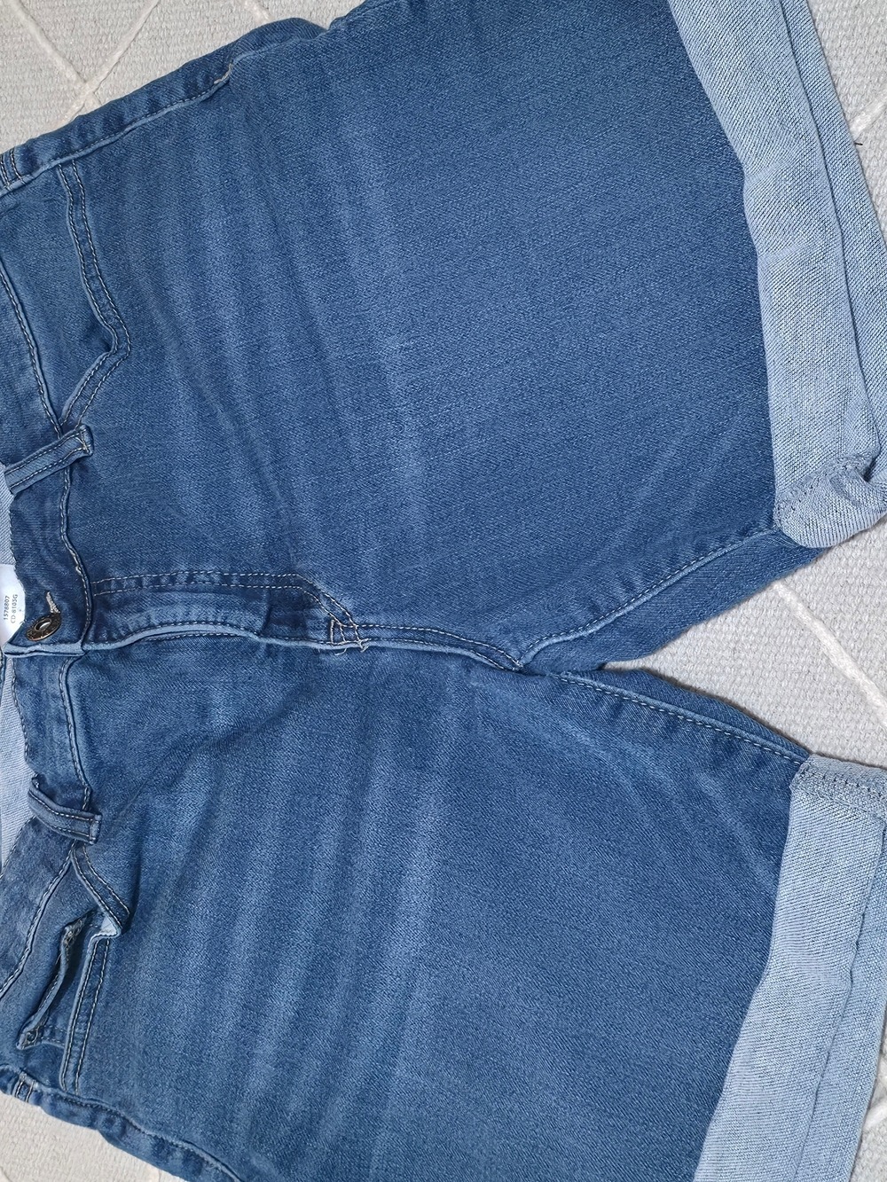 4/$25 Deal! Parasuco Women's Blue Cuffed Denim Shorts